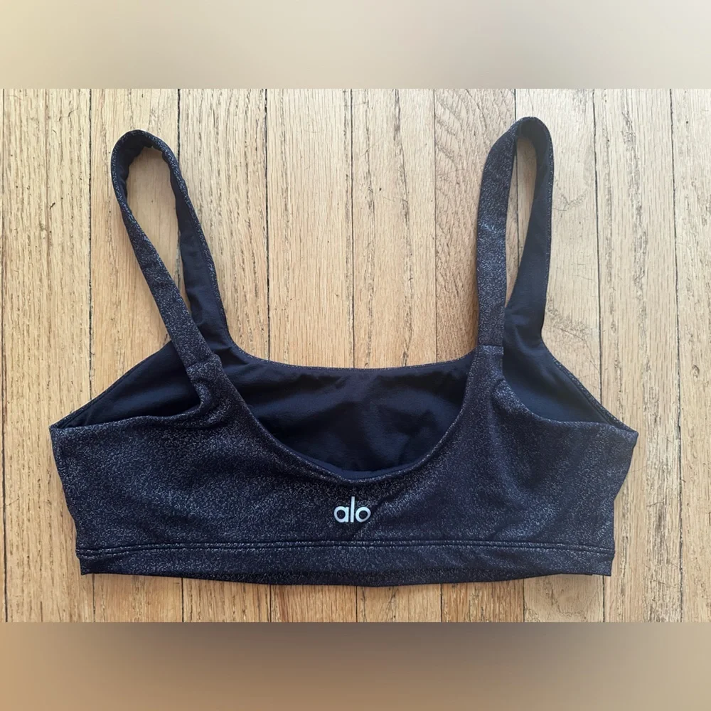 Alo Glitter Bra Sz S